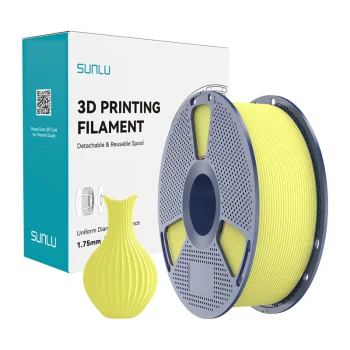 3D printera kvēldiegs Sunlu PLA Classic LY, 1.75 mm, 1 kg, citronu dzeltens