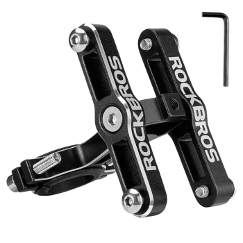 Regulējams pudeļu turētāja adapteris velosipēdam Rockbros KS-415, melns
