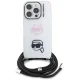 Karl Lagerfeld IML Crossbody Karl&Choupette Head vāciņš priekš iPhone 16 Pro, balts