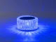 LED RGB kristāla stila galda lampa ar pulti un USB