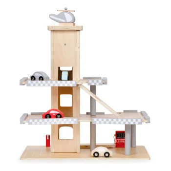 Ecotoys W04B047B Koka autostāvvieta un garāža ar liftu