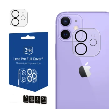 3mk Lens Pro Full Cover kameras aizsargstikls Apple iPhone 12