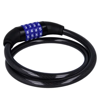 Forever Outdoor KYL-110 Spirālveida velosipēda saslēdzējs ar kodu, Melns