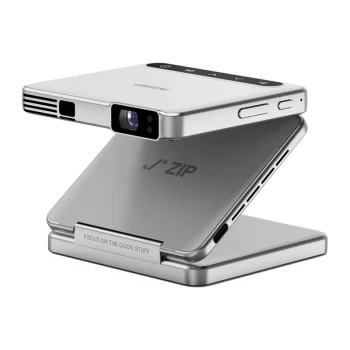 Portatīvais DLP projektors AURZEN Zip AU-PJ-ZP001M-UNWH0 720p 5000 mAh, sudraba