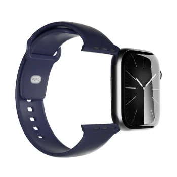 Puro Icon siksniņa Apple Watch 44/45/46/49mm, tumši zila