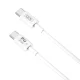 XO NB-Q190A USB Type C to USB Type C Data Charging Cable 60W, 1m, White | Lādētājvads Datu Pārraides Kabelis