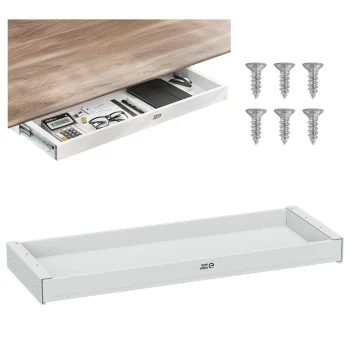 Ergo Office ER-302 W Zemgalda atvilktne, 758 mm, 10 kg, Balta