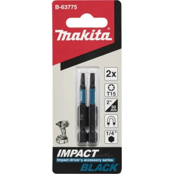 Makita Impact Black T15 x 50 mm skrūvgrieža uzgaļi, 2 gab. (B-63775)