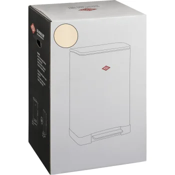Wesco Big Double Boy pedāļa atkritumu tvertne šķirošanai 2x 18 l, Almond