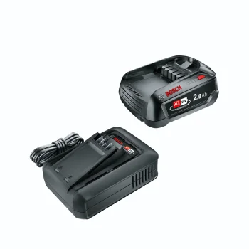 Bosch 18V Sākuma Komplekts: 2.5Ah Akumulators un Lādētājs