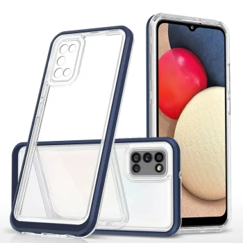Vāciņš Hybrid Armor Clear 3 in 1 tālrunim Samsung Galaxy A03s, zils