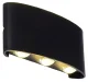 Sienas lampa fasādei, divvirzienu LED, 6W, melna
