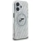Karl Lagerfeld IML Glitter Karl & Choupette Heads MagSafe vāciņš iPhone 16, pelēks