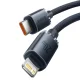 Baseus Crystal Shine USB Type C to Apple iPhone Lightning Data Charging Cable, PD, 20W, 1.2m, Black | Lādētājvads...