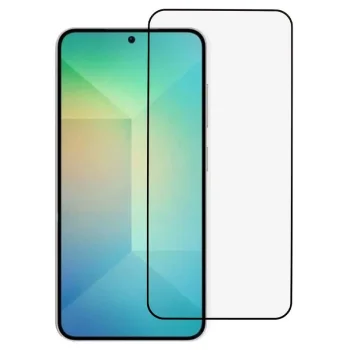 5D Aizsargstikls Samsung Galaxy S25 ( SM-S931 ), Melns Pilna Pārklājuma (Tempered Glass)