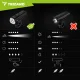 Velosipēda lukturu komplekts Trizand LED 1000 lm, 4800 mAh, USB-C