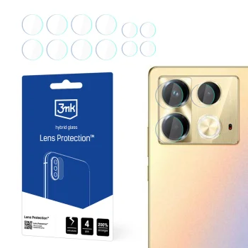 3mk Lens Protection hibrīda kameras aizsargstikls priekš Infinix Note 40, caurspīdīgs