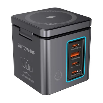 Blitzwolf BW-i113 GaN tīkla lādētājs, 105W, 3xUSB-C, USB-A
