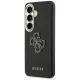 Guess Grained Big 4G Metal Logo vāciņš Samsung Galaxy S26, melns