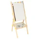 Divpusēja magnētiskā un krīta tāfele bērniem ar piederumiem, 38x37x90cm