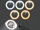 Galda lupa ar LED lampu 10x, regulējamu statīvu un pamatni, melna