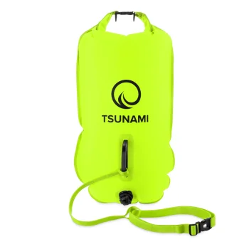 4Fizjo TSUNAMI piepūšamā peldēšanas boja ar sauso nodalījumu, 36L, Dzeltena