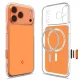 Spigen Thin Fit MagSafe vāciņš iPhone 17 Pro, caurspīdīgs oranžs