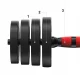 4Fizjo 315 Regulējamas bituma hanteles 2 x 20 kg, melnas/sarkanas