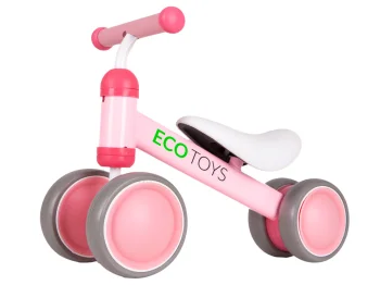 Ecotoys JM-118 mini līdzsvara velosipēds bērniem, rozā