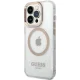 Guess Metal Outline MagSafe vāciņš iPhone 15 Pro, zelta
