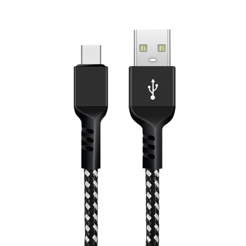 Maclean MCE471 USB-A uz USB-C kabelis, Fast Charge 2.4A, 1m, Melns