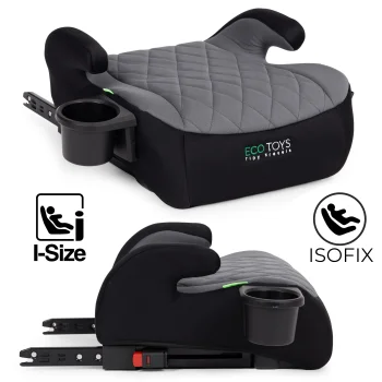 Ecotoys ISOFIX bērnu autokrēsliņš - paliktnis (125-150 cm, i-Size)