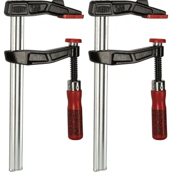 Skrūvspīļu komplekts Bessey TGA25SET-135, 2 gab., 250 x 120 mm, melns/sarkans