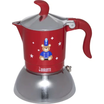 Bialetti Fiammetta Induction espresso kafijas automāts, 2 tasītes, Sarkans