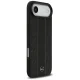 Mercedes Leather Laurel Leaves Stripes MagSafe vāciņš iPhone 17 Air, Melns
