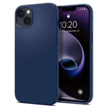 Spigen Silicone Fit Mag vāciņš ar MagSafe iPhone 14 Plus, zils