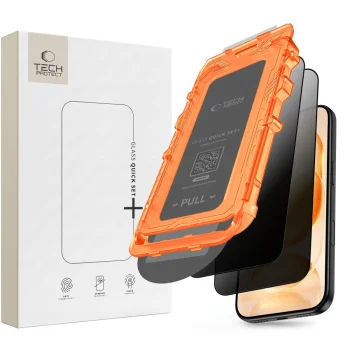 Privātuma aizsargstikls Tech-Protect Quick Set Spy+ iPhone 18 Pro, 2 gab.