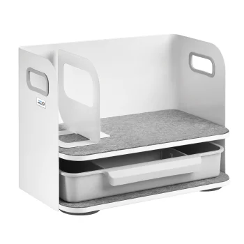 Ergo Office ER-440 galda organizators ar atvilktni, balts