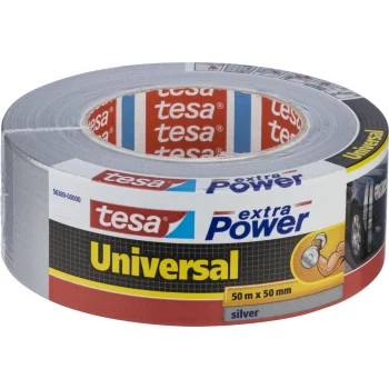Tesa extra Power auduma līmlente, 50 m x 50 mm, sudraba