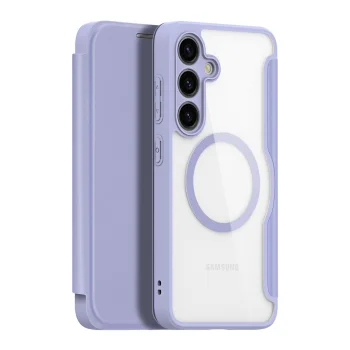 Samsung Galaxy S24+ Plus (SM-S926) Dux Ducis Skin X Magnetic Book Case Cover, Purple | Telefona Vāciņš Maciņš...