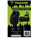 Piepūšams ceļojumu spilvens Trizand, 50 x 35 x 25 cm, melns
