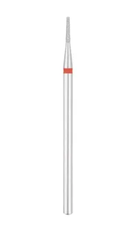 Exo Pro dimanta uzgalis manikīram, konuss, 1.2 mm, smalks (sarkans)