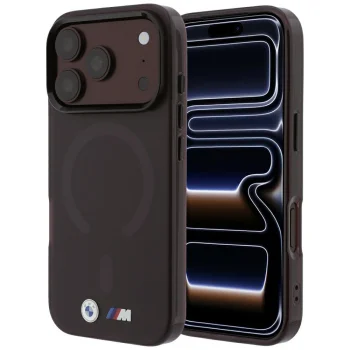 BMW M IML Frosted MagSafe vāciņš priekš iPhone 17 Pro Max / 18 Pro Max, bordo