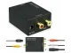 Optiskais konvertētājs Toslink SPDIF uz 2x Cinch RCA