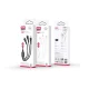 XO kabelis NB230 3in1 USB uz USB-C / microUSB / Lightning 1.0m, balts