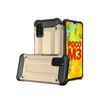 Hybrid Armor vāciņš Xiaomi Redmi Note 10 5G / Poco M3 Pro, zelta