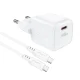 Acefast A77 Mini GaN tīkla lādētājs PD 30W ar USB-C kabeli, balts