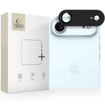 Tech-Protect iPhone 17 Air kameras aizsargstikls Camfull Fit+, melns