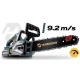 Akumulatora ķēdes zāģis Humberg Hm-436 12\", bezsuku motors, 2x 4 Ah akumulatori