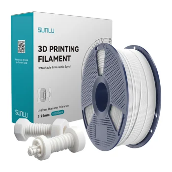 Sunlu High-Speed ABS 3D drukas kvēldiegs 1.75 mm 1 kg, balts